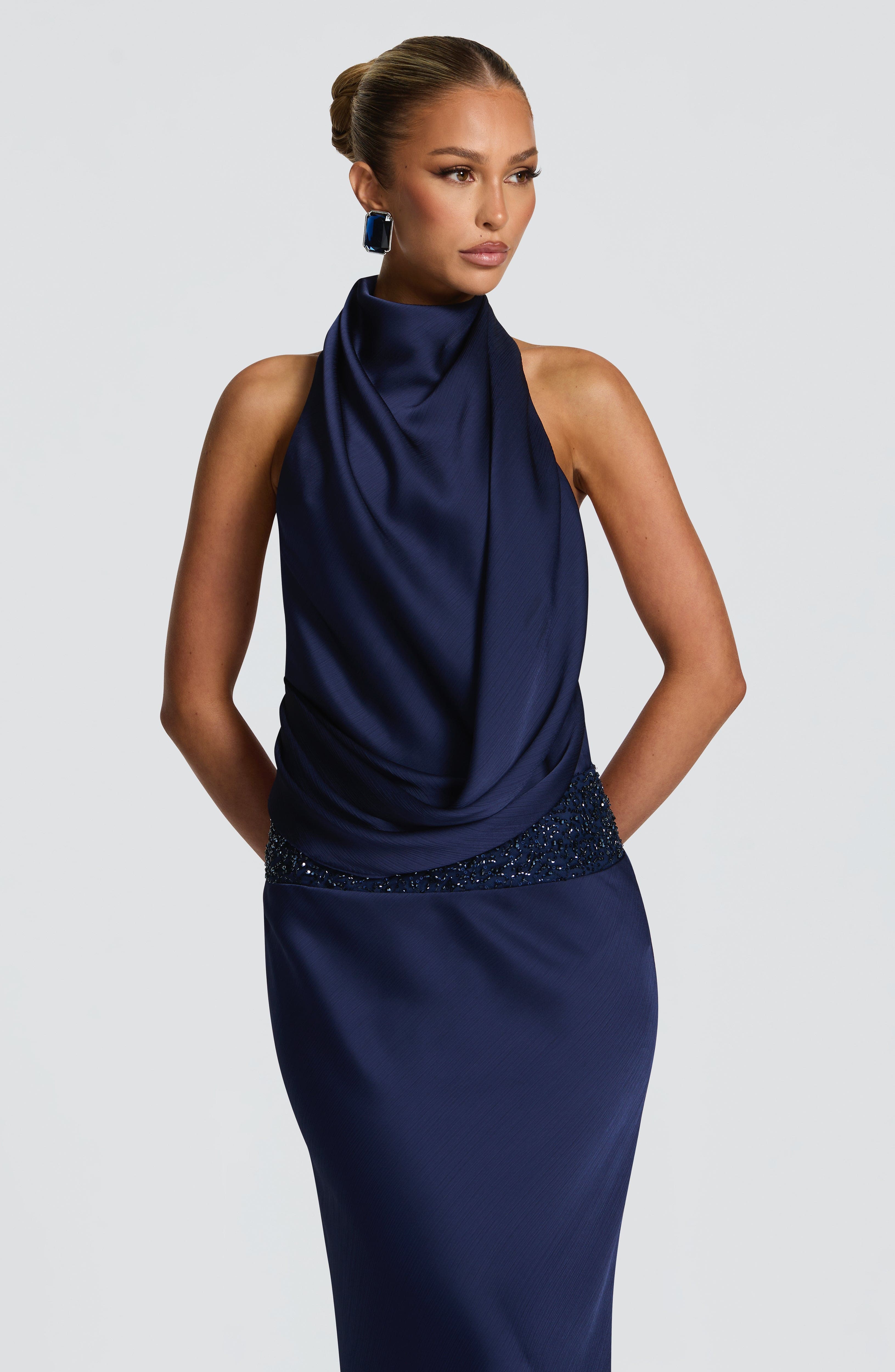 Abito Maxi Armelle - Blu Navy