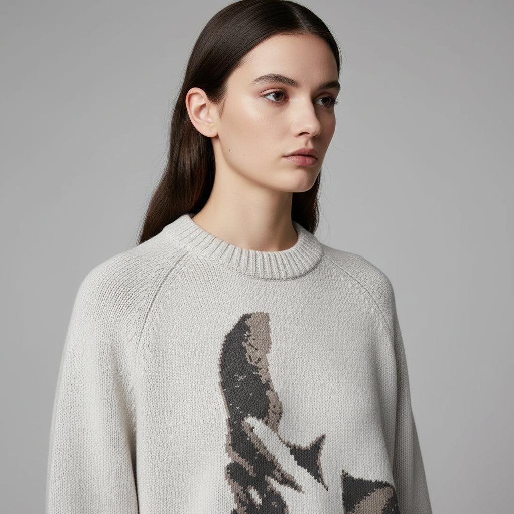 'BLONDE' MAGLIONE IN MAGLIA