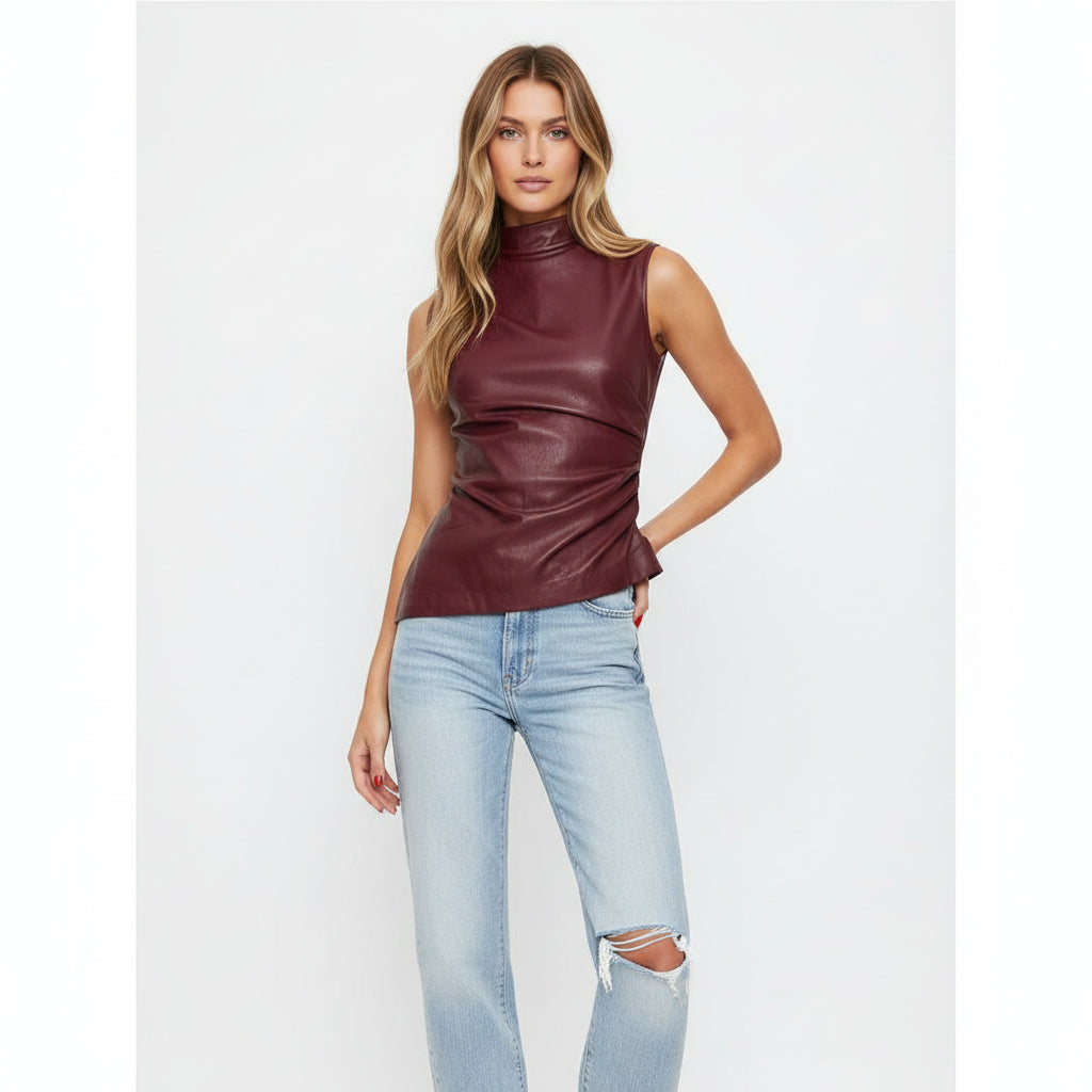 STELLA | TOP BURGUNDY