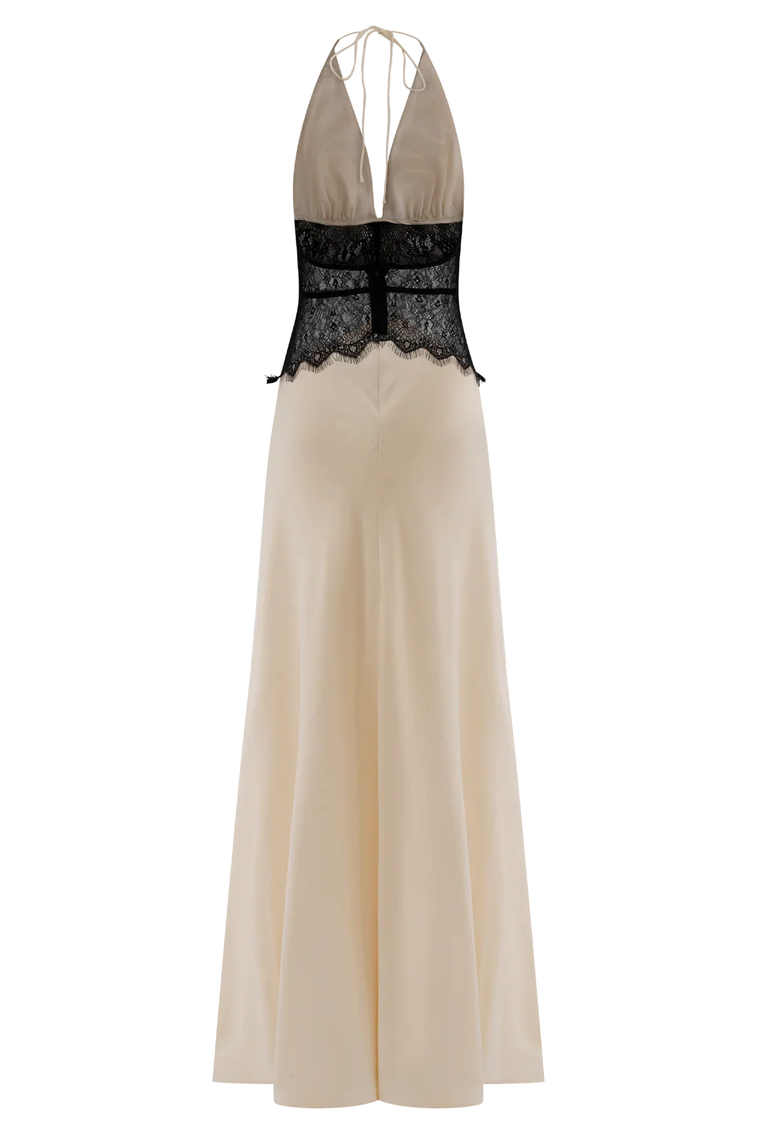 Abito Maxi Dinah Rosalie – Pizzo & Raso Nero