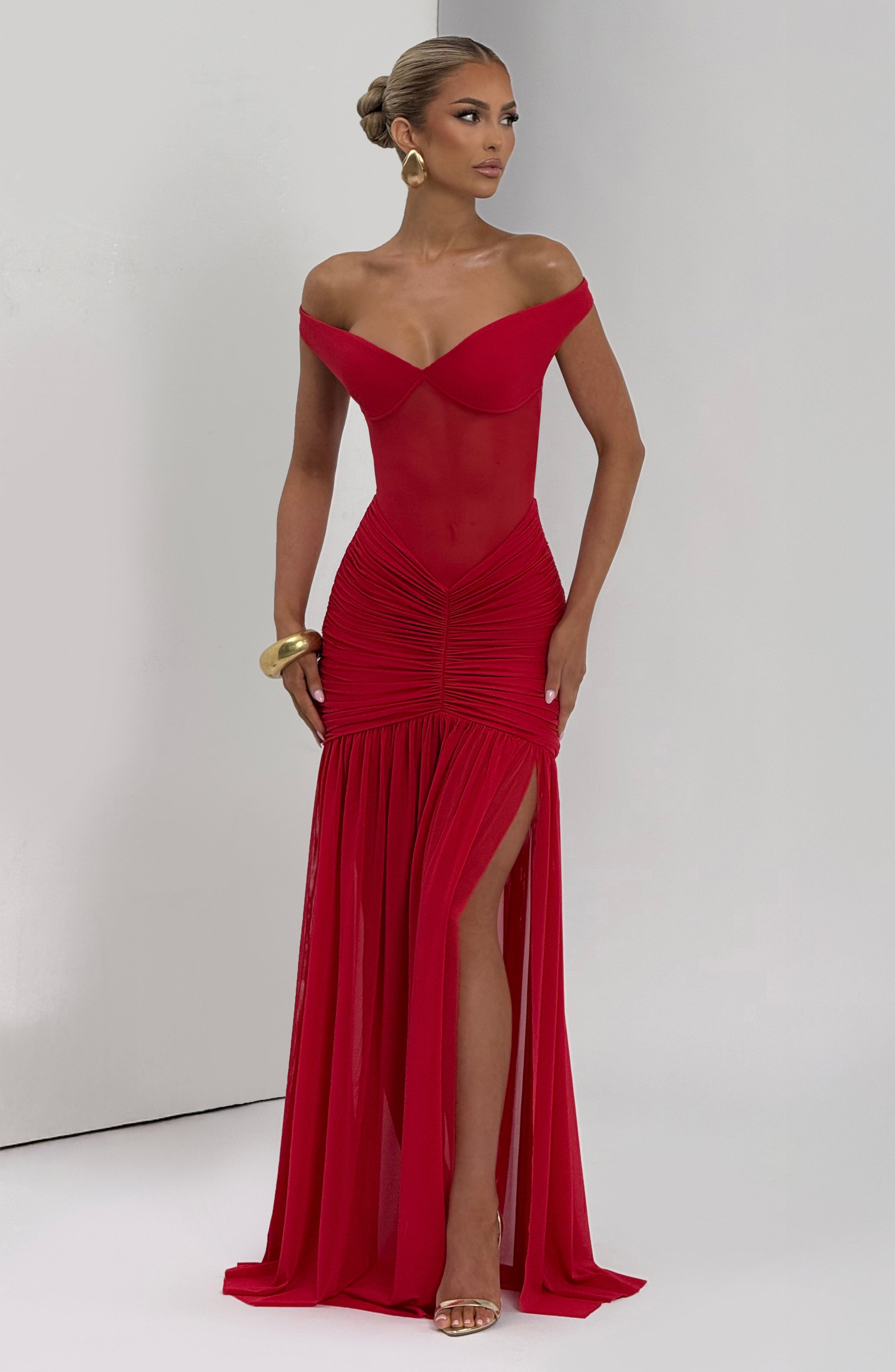 Abito Maxi Alaia - Rosso