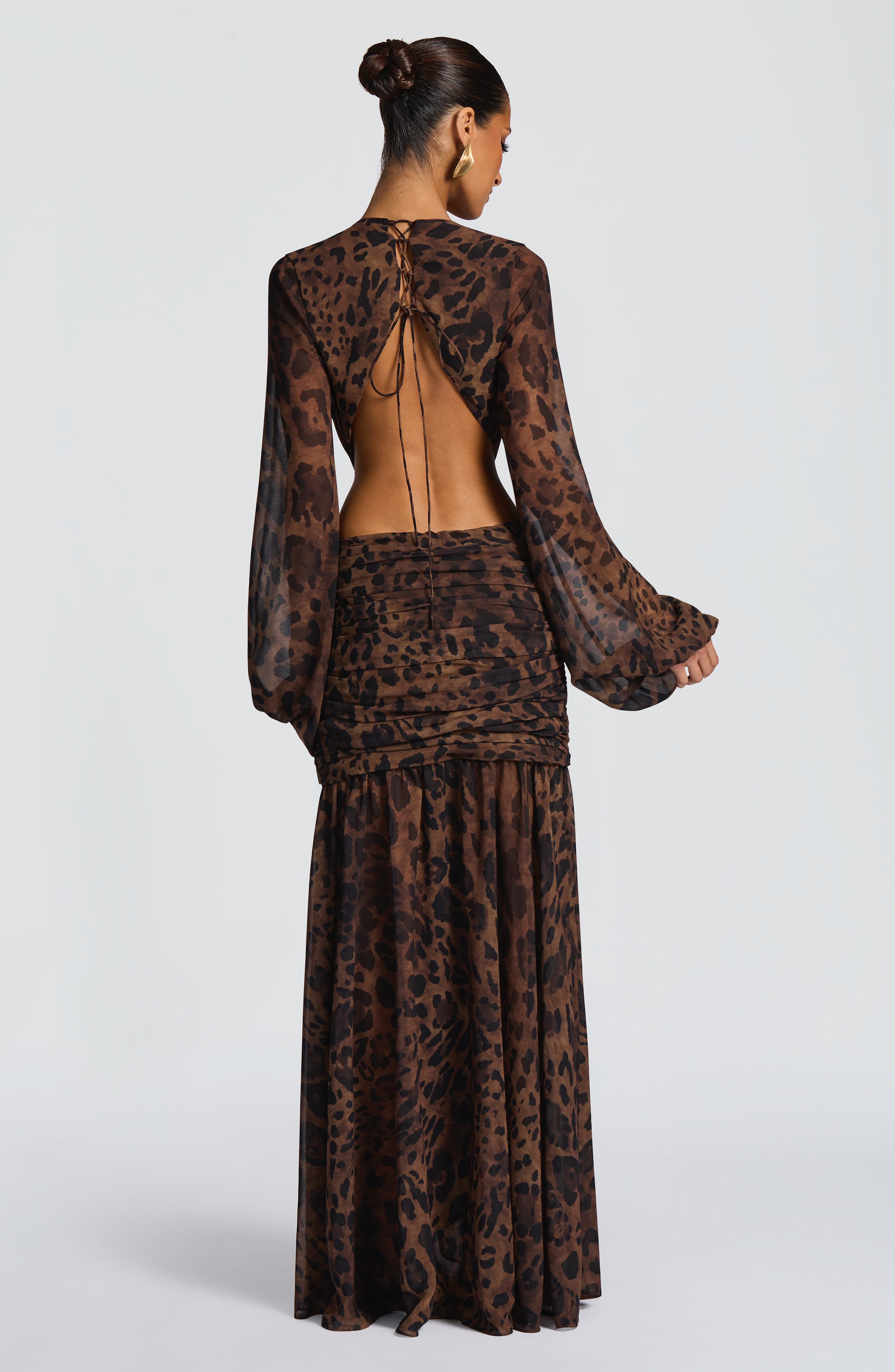 Abito Maxi Andrina - Stampa Leopardo