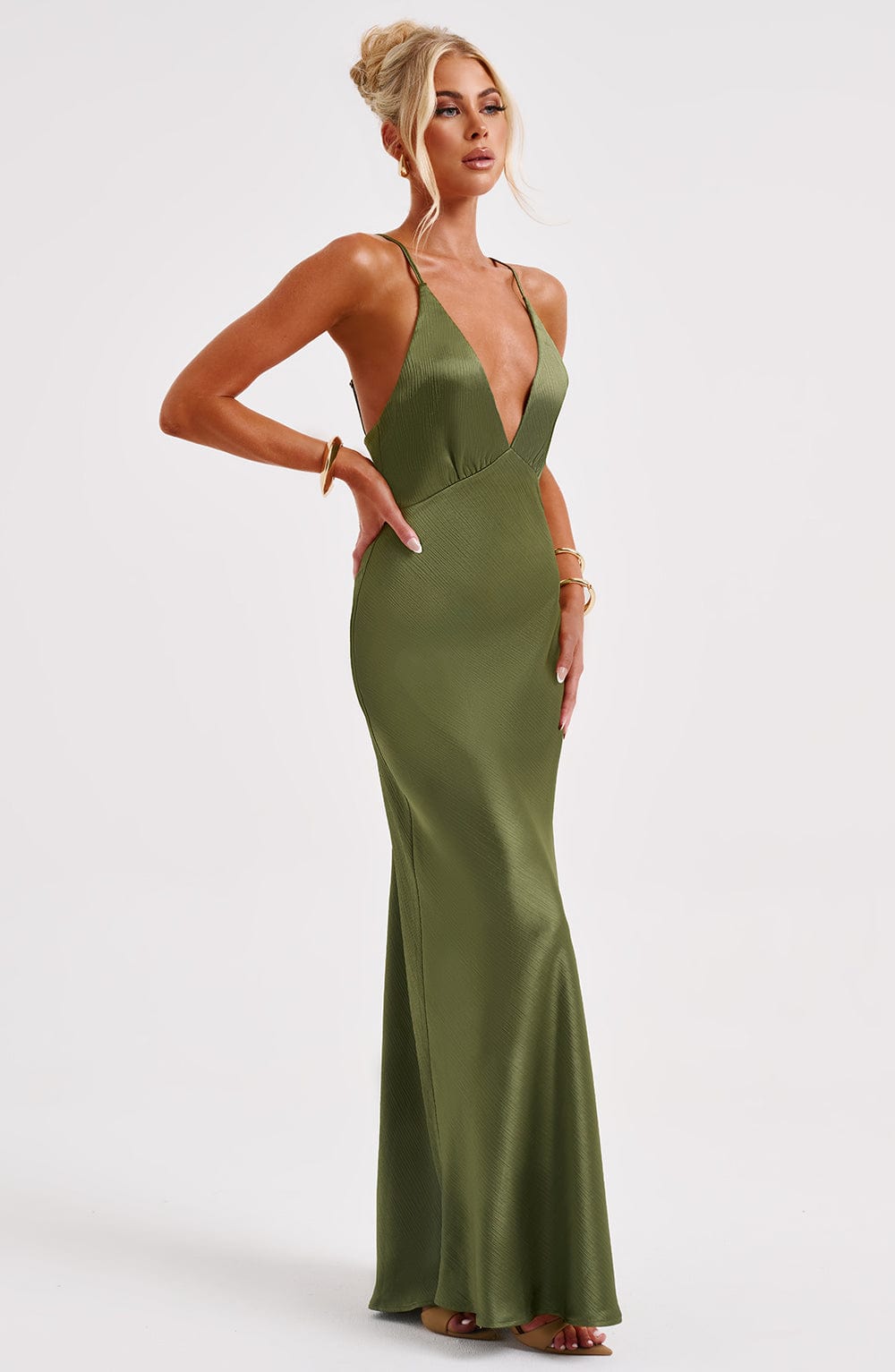 Abito Maxi Anja - Khaki